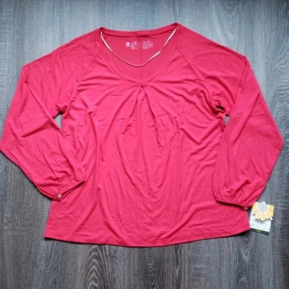 HUEtopia flowing long sleeve Sleep Shirt